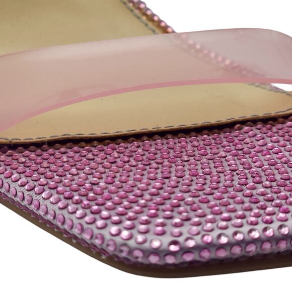 NIB | BETSEY JOHNSON Cole Pink Rhinestone Stiletto Sandal sz 8.5 | MSRP $148 - Picture 11 of 11